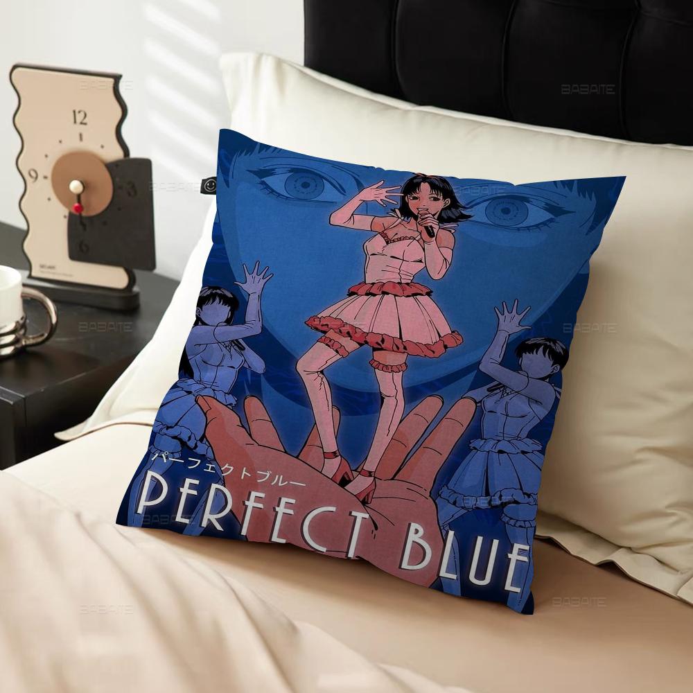 Japan Anime Perfecta Blue Pillow Cover For Bedroom Room And Living Room Sofa Decorative Cushion Cover