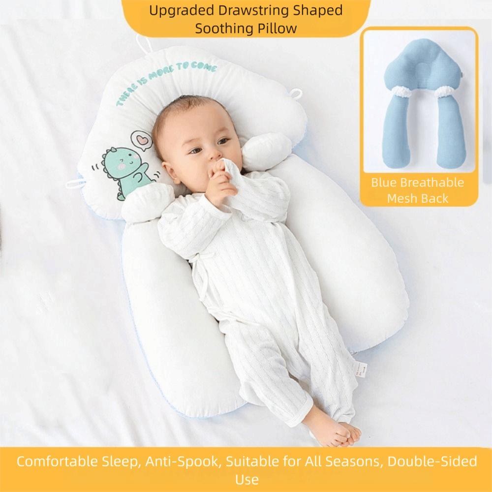 All-Season Material Newborn Soothing Pillow Drawstring Design Anti-Startle Pillow Newborn Care