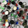80 Stück 12mm Kristall Strass zweifarbig Strasssteine DIY Kreisförmige flache Rückseite Harz Handwerk für Hochzeitsdekoration -A67