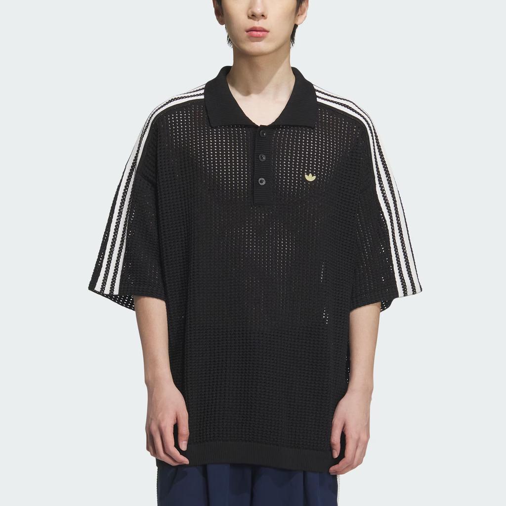 Adidas Originals SS25 Casual Loose Fit Short Sleeve Polo Shirt Men Tops KE5815