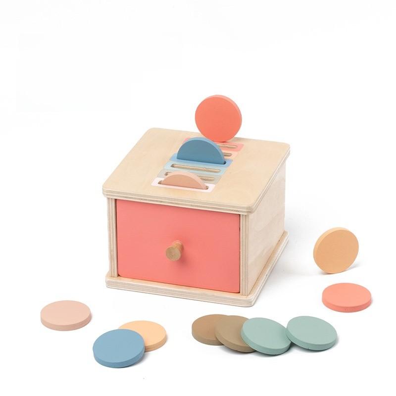 Montessori Wooden Color Shape Sorting Box For Early Childhood Development