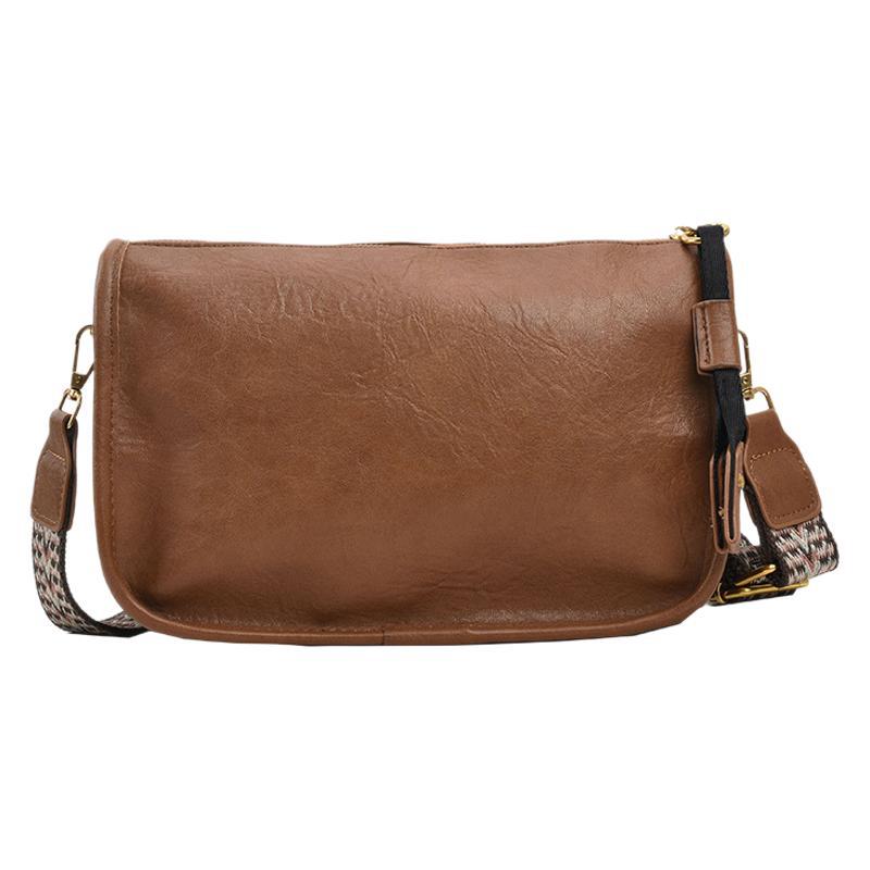 Taška s velkou kapacitou dámská podzimní a zimní všestranná 2025 nová retro široký ramenní messenger taška dámská texturovaná taška polštář