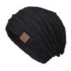 9875 Autumn/Winter Fleece-Lined Multi-Color Wool Knit Pullover Hat - Cozy Fashion for Women