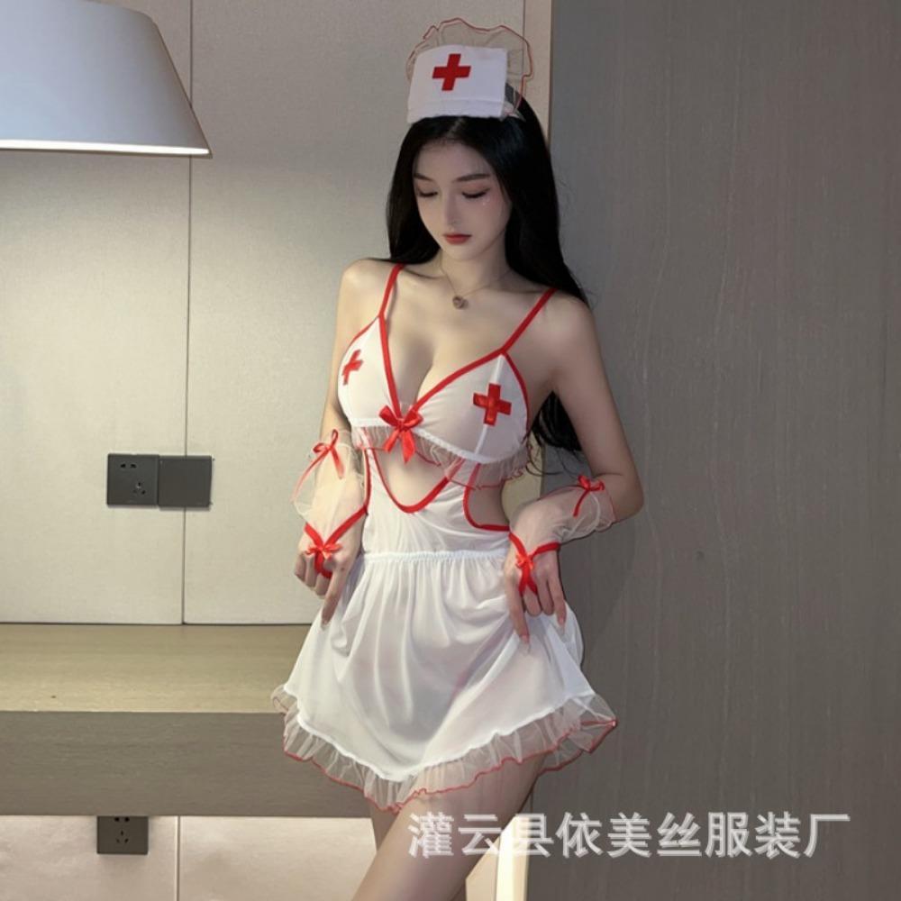 Sex Underwear Women's Sexy Nurse Uniform Professional Cosplay Passion Perspective Uniform Pure Desire Temptation Free Suit