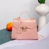 Crocodile Embossed Pu Leather Top Handle Handbag With Secure Metal Lock Color Options For Daily Work Shopping Dating