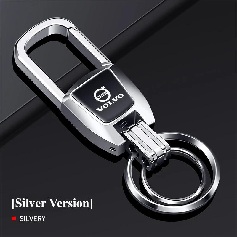 Creative Car Badge Keychain Metal Badge Keychain Suitable for Volvo XC60 V50 V40 XC90 S60 S40 S80l V90 V60 EX90 S90 XC40 C40 S70