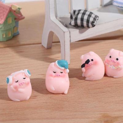 Mikrokrajinné ozdoby Kreslené prasa Živicové remeslá Auto Kreatívny interiér Dom Stolová dekorácia Ozdoby Autopríslušenstvo