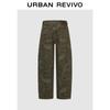 UR Women's Vintage Patterned Curved Leg Casual Jeans