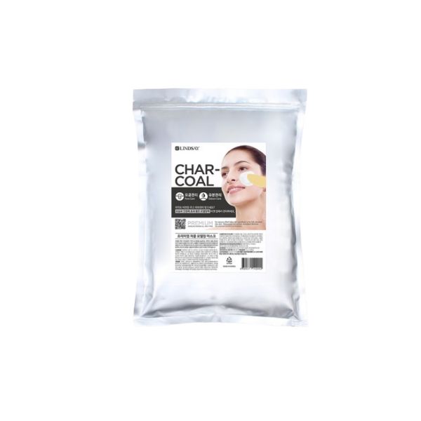 Lindsay Premium Charcoal Modeling Mask 1kg 1ea Zipper Bag Deep Pore Cleansing K-Beauty
