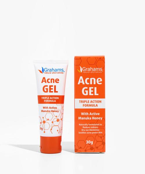 Натуральный успокаивающий гель от акне Grahams 30 г Acne gel 30g