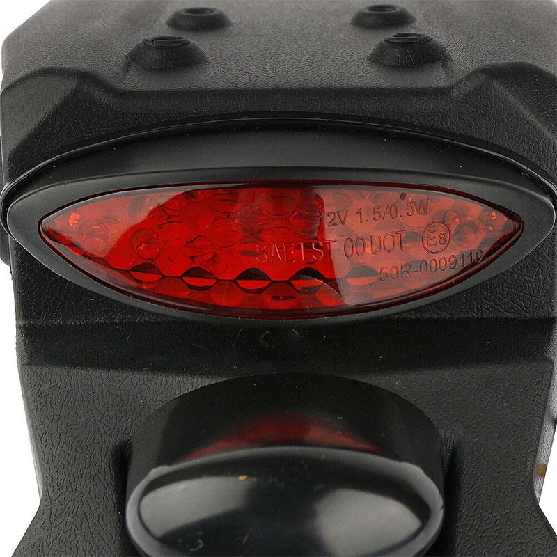 Universal Motorcycle Rear Fender Mudguard Led Brake Tail Light
