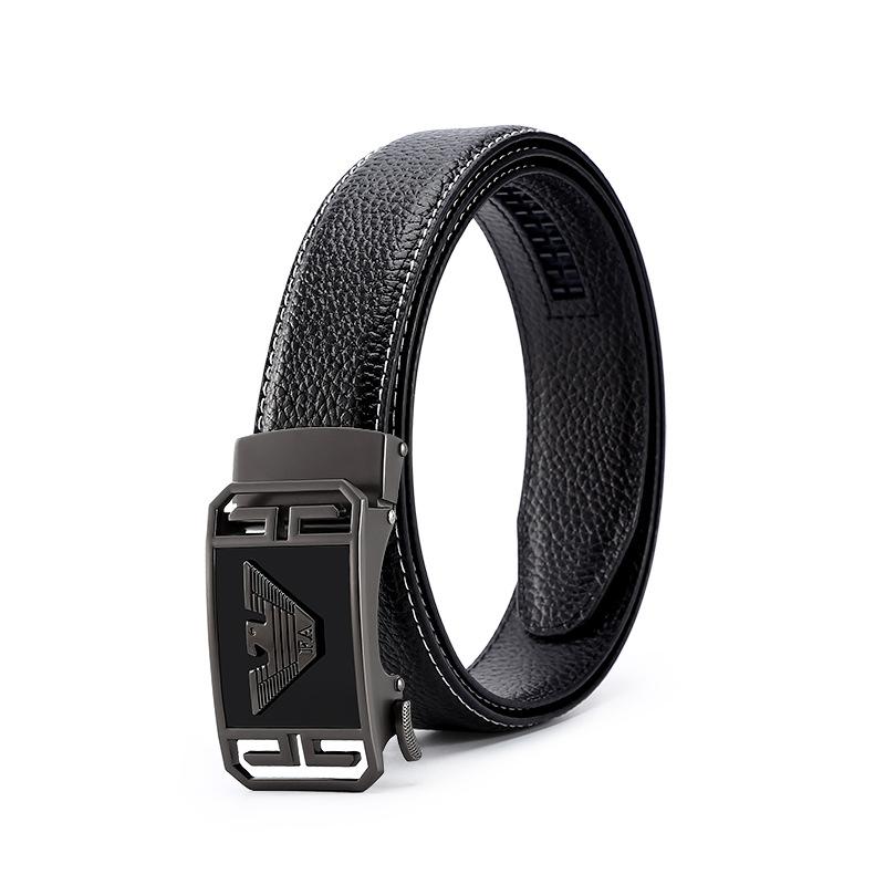 

Ремень мужской средний зеленый первый слой из коровьей кожи брюки ремень высокого класса люкс подарочная коробка