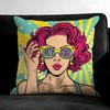 R-Roy L-Lichtenstein Pop Cushion Cover Pillowcase Ultra Soft Skin Friendly Fabric Cloud Like Comfort & Concealed Zipper