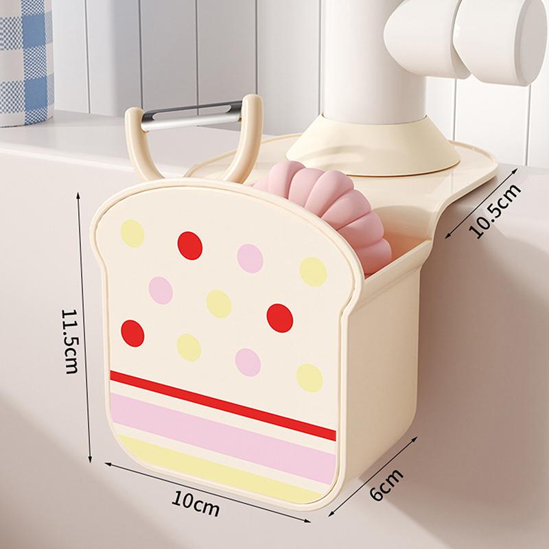 Portable Macaron Sink Drain Basket Hanging Detachable Sink Storage Rack Toast Shape Kitchen Sink Filter Basket Kitchen Supplies
