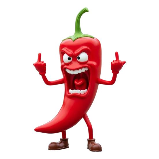 

Злая фигурка фрукта, фруктовое украшение с средним пальцем, настольная серия фруктов, овощная статуэтка для декора офисного стола, снятие стресса B