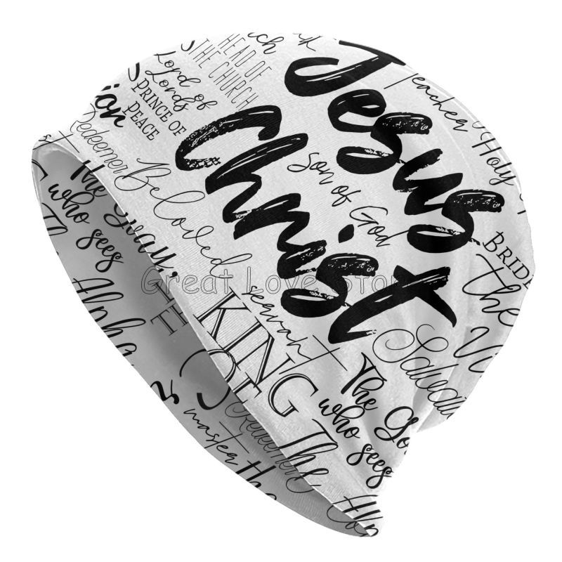 

Jesus Christian Beanie Hat Jesus Knitted Cap Soft Stretchy Knit Chemo Hat for Men Women Soft Warm Winter Hat Headwear