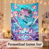 Custom Personalized Tapestry,Spy × Family Print Custom Name Text Wall Art Hanging for Bedroom