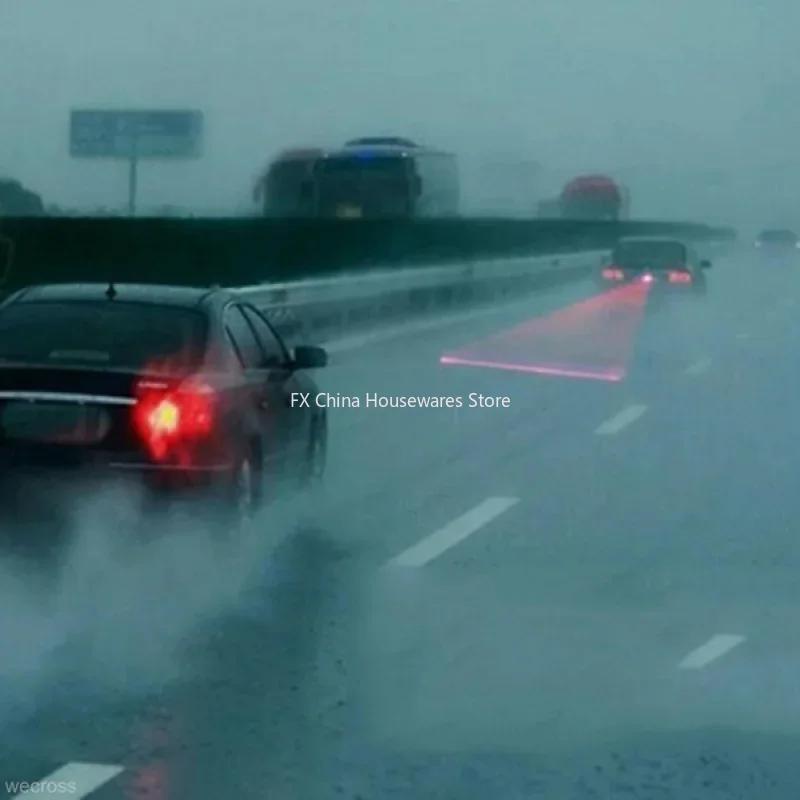 Car LED Laser Fog Light - Anti-Collision Rear Tail Warning Lamp - Enhanced Visibility for Night & Fog Driving