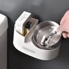Wall-Mounted Creative Ashtray with Lid - Punch-Free, Anti-Fly Design for Home and Bathroom