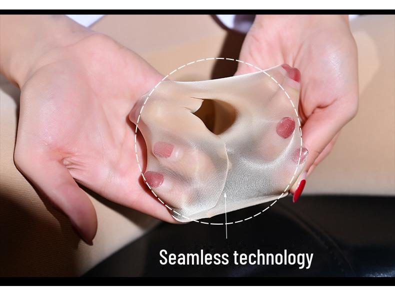 Men's High Waist Seamless Winter Pantyhose - Velvet Lined, Nine-Point Sexy Leggings