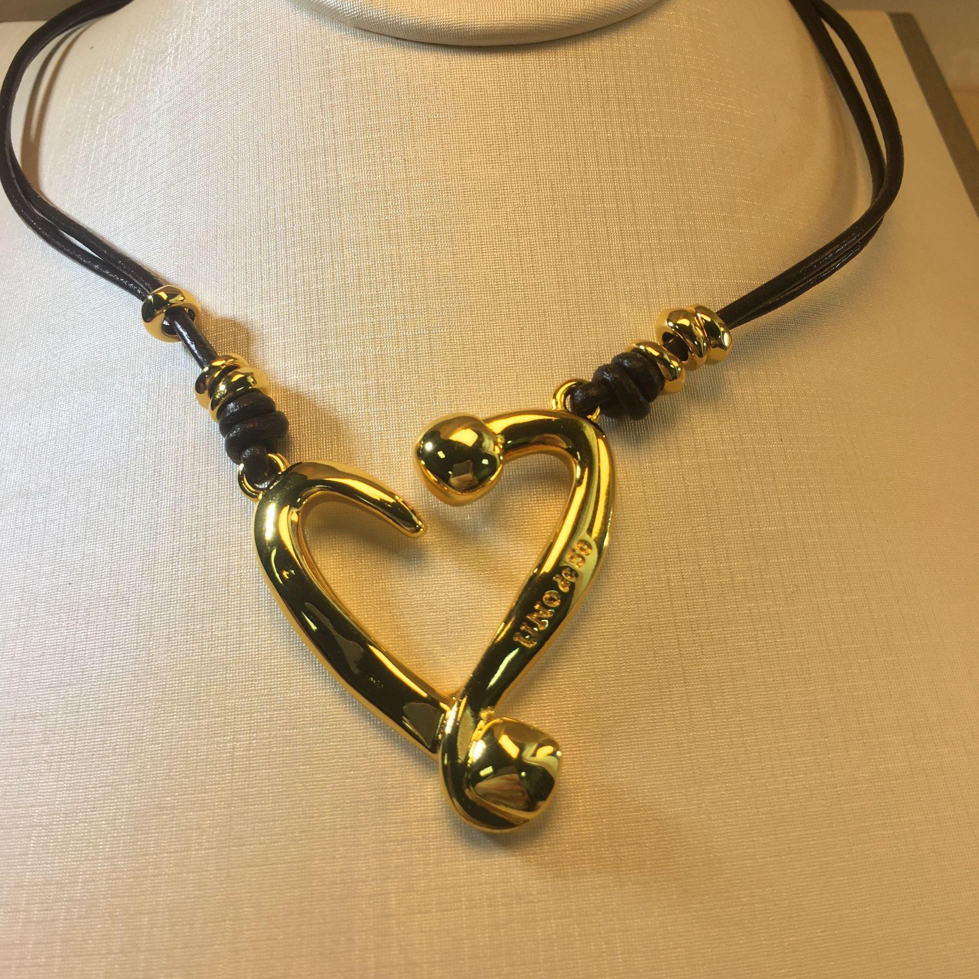 UNOde50 2024 Exquisite Heart-Shaped Women s Necklace - Romantic Jewelry Gift Package