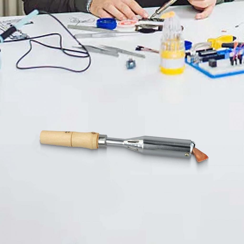 Reliable Copper Head Electric Soldering Iron with 300w Power and Wooden Handle