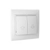 Bouton Poussoir Volets Roulants - GENERIQUE - Erp20u - Blanc - 10 A - A Encastrer - Filaire