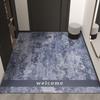 Modern Entry Door Floor Mat Entry Door Leather Foot Mat Pvc Wipes Washless Household Entryway Carpet Can Be Cut
