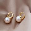 Fashionable Pearl Earrings, Minimalist Earrings, Retro Hepburn Style French Stud Earrings, Trendy Niche Earrings, High-end Jewelry for Women.
