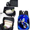 Ghiozdan Sonic Waterproof Backpack 29x44x13cm Blue Large Capacity School Bag Laptop Backpack