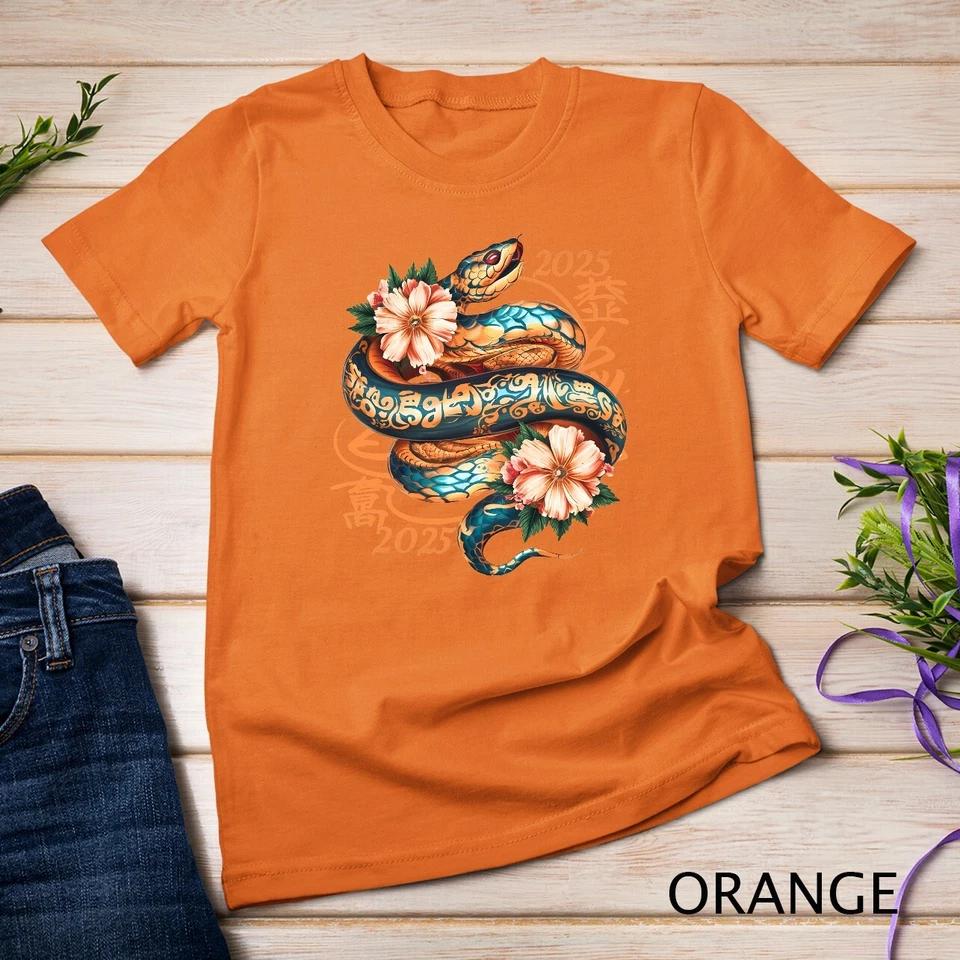 Chinese New Year Snake Lunar New Year 2025 Year of the Snake Unisex T-shirt 7 M