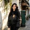 Womens Short Cotton Puffer Coat Winter Slim Fit Casual Warm Jacket Petite Ladies Stand Collar Zip Up Solid Color