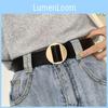 Fashionable Pu Round Buckle Womens Belt In Classic Colors For Trendy Fall Outfits