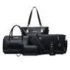 New Women's Bag Fashion Six-piece Set Mother and Child Bag Solid Color Large Capacity Shoulder Portable Messenger Bag Fashion