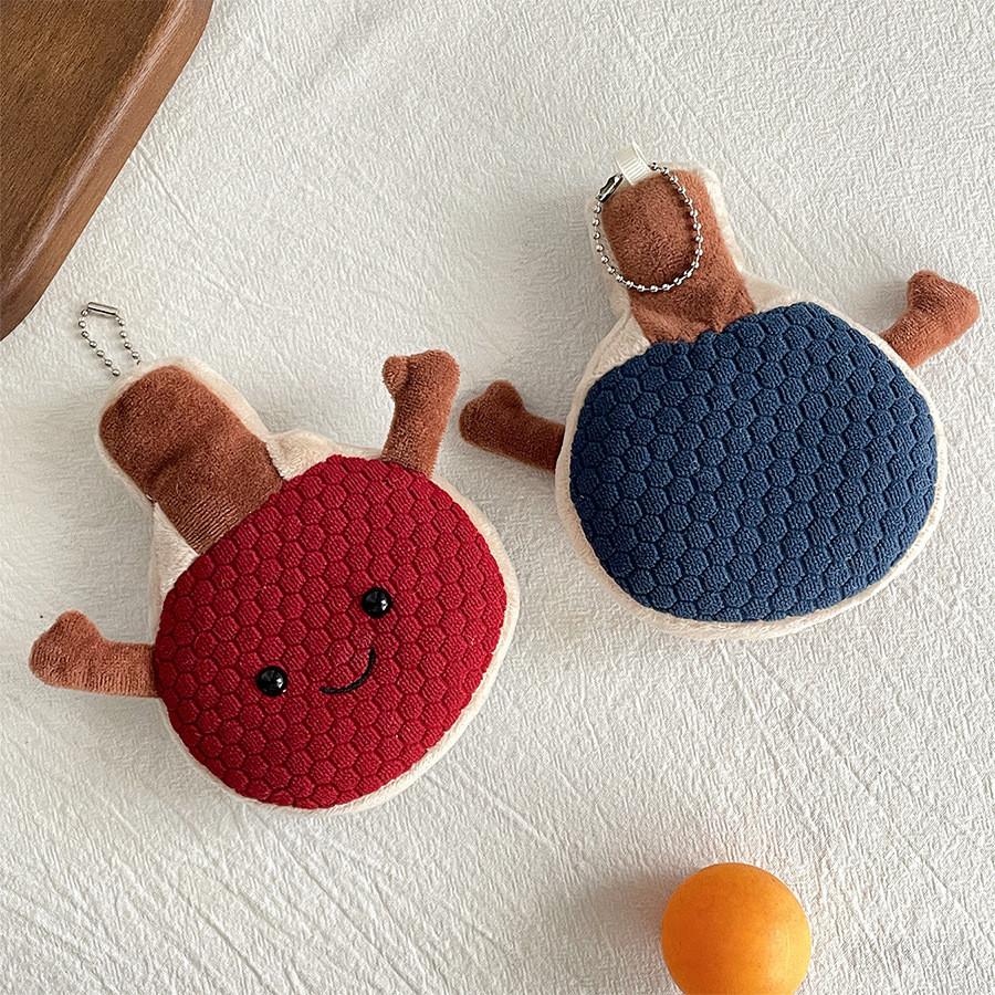 Table Racket Tennis Plush Keychain Soft Stuffed Toy With Pp Cotton Filling