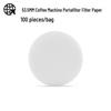 Round Pour-Over Coffee Filter Paper for Italian Machine Handle