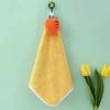 Hand Towel with Lanyard Design, Cartoon Fruit Animal Decor Bathroom Hanging Towel, Soft Thickened Fabric Hand Towel for Kitchen