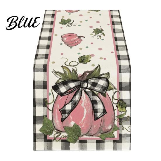 Kitchen Table Runner Print Seasonal Inch Pumpkin Runner 13x72 for Fall Maple Leaf Autumn Festive