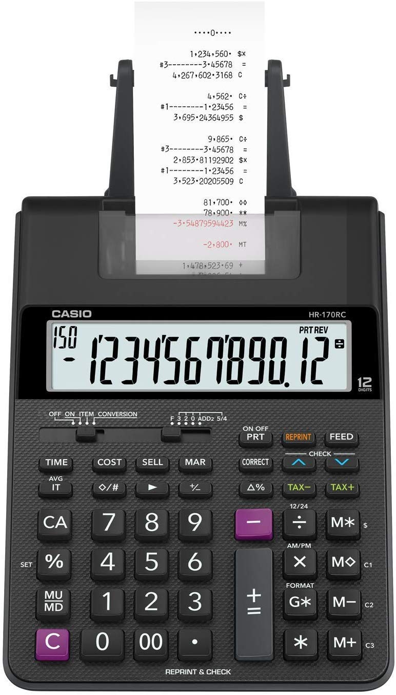 

CASIO принтер-калькулятор HR-170RCBLACK [товар] чорний