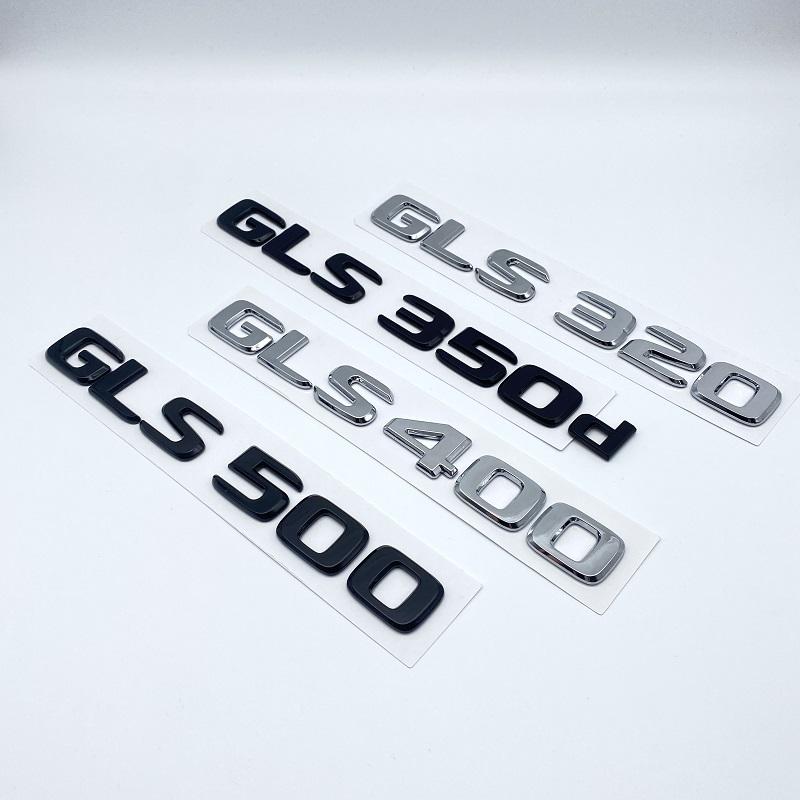 HXA4  ABS Car 3D Letters Styling Trunk Badge Sticker GLS320 GLS350d GLS400 GLS500 4MATIC Logo Emblem for X166 Series