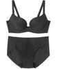 Bra and Shorts Molded Creates Prevents Unevenness from Side To Back and Shorts Bra and Shorts BCC301 BL E75 [Amphi] Set, Cup, Cleavage, [Bra Set]