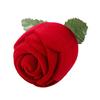 Red Rose Jewelry Box Wedding Ring Gift Case Earrings Storage Display Holder