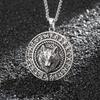 Viking Rune Animals Retro Wealth Wolf King Accessories Pendant Necklace