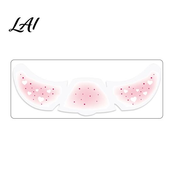Party Tattoo Stickers Waterproof Temporary Sticker for Face Women Girls Face Easy Apply Decal Decorative Fake Valentine's Day Wedding Parties