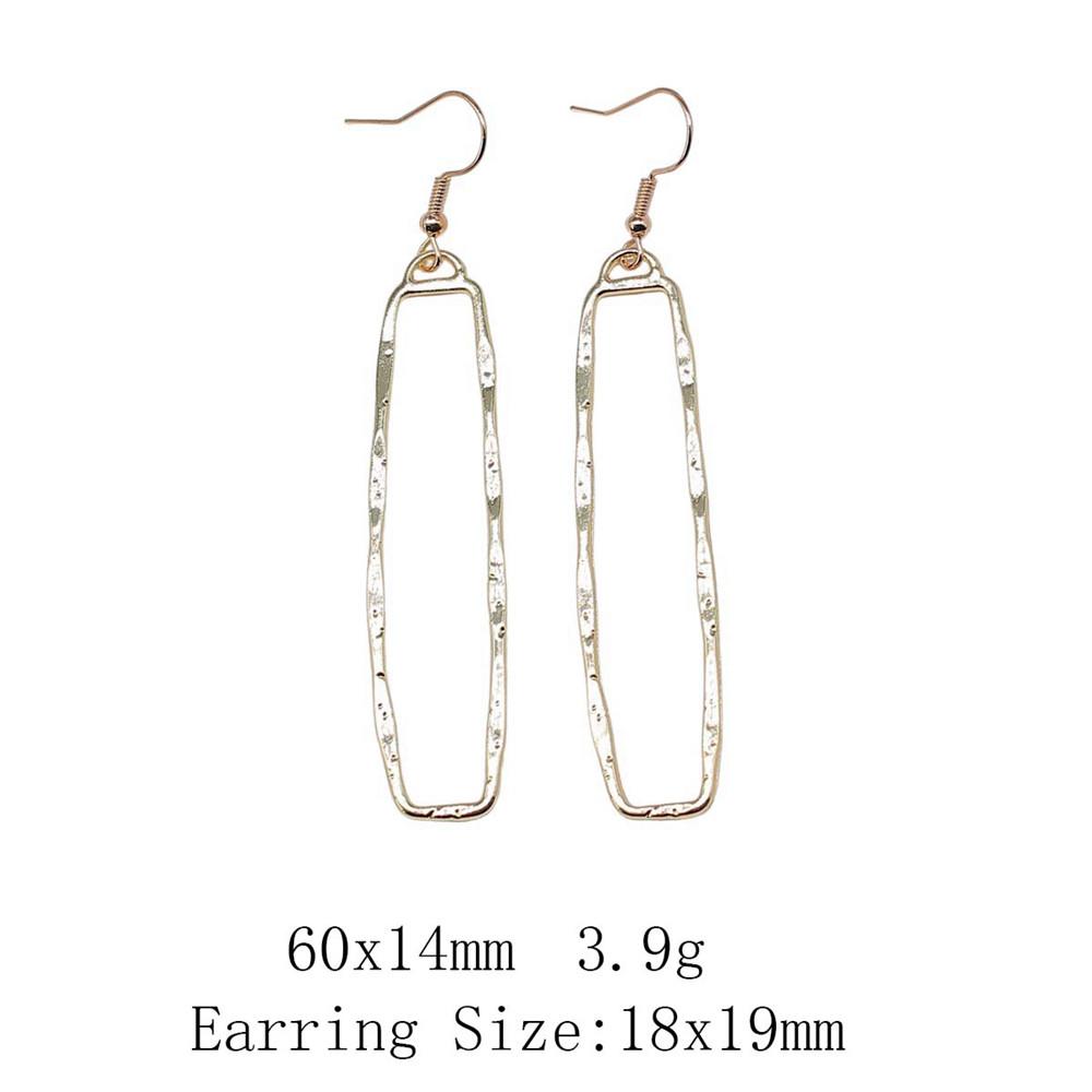 New Year's Day Earrings Women Geometric Water Drop Circle Drop & Dangle Earring Home Garden Party Earrings