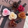 Acrylic Acetic Acid Hair Clip Korean Style Rose Flower Duckbill Clip Rose Flower Hair Clip  Ladies
