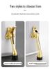 Zinc Alloy Foot Pedal Door Stopper - Anti-Collision Device for Bedroom, Bathroom, Glass, or Wooden Doors.