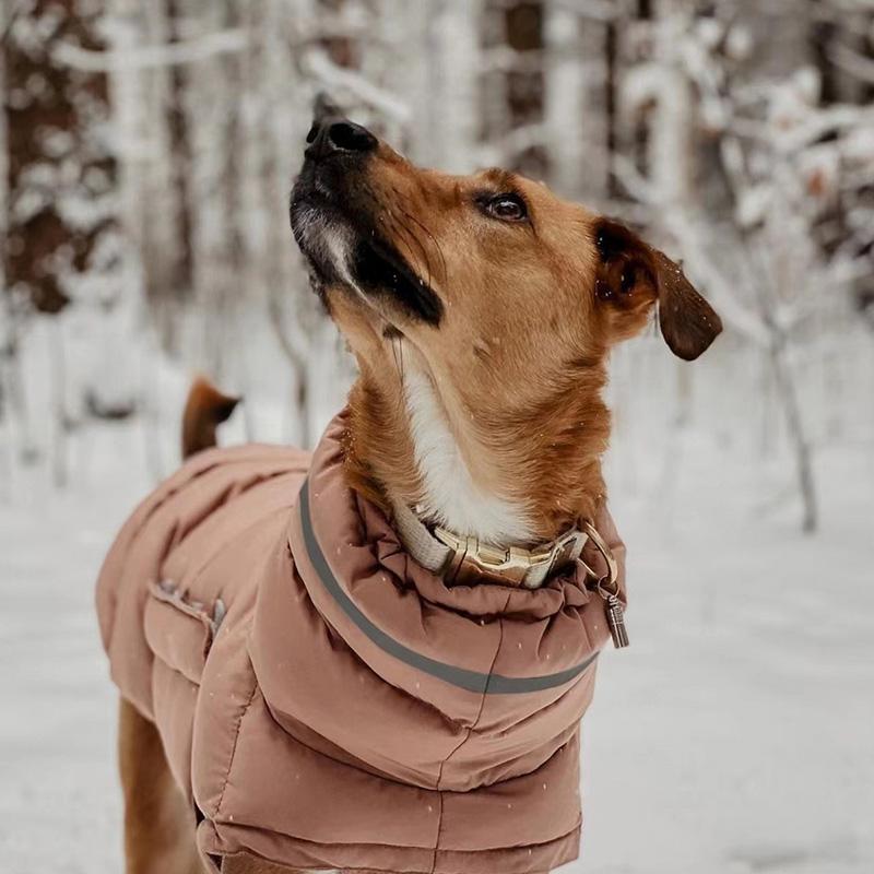 Pet Dog Snowsuit Winter Warm Coat Clothes Down Reflective Jacket Waterproof Fleece Vest Thicken Coat Clothing Dogs Pet costume