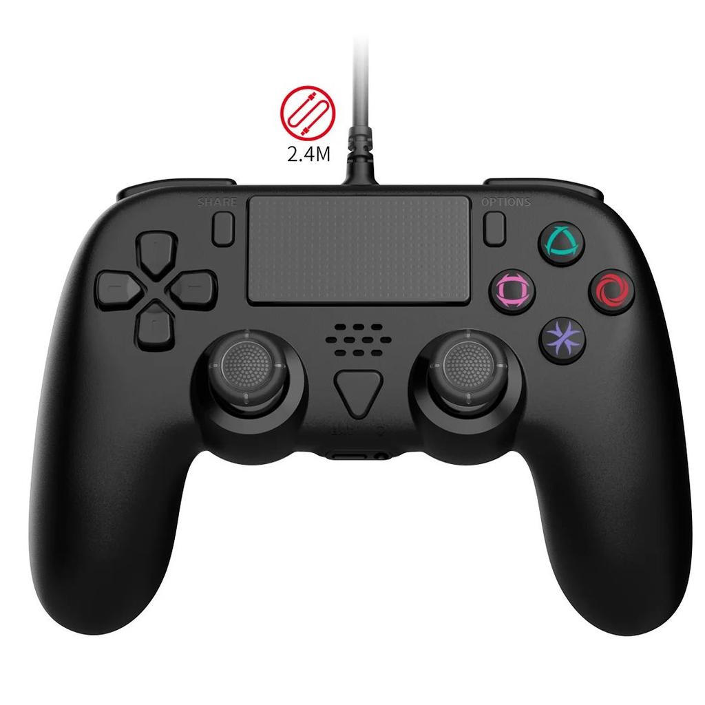Newly 3M Wired Gamepad for PS5&PS5 Slim Console,Supports Programming Function with Asymmetric Dual Motor Vibration Function