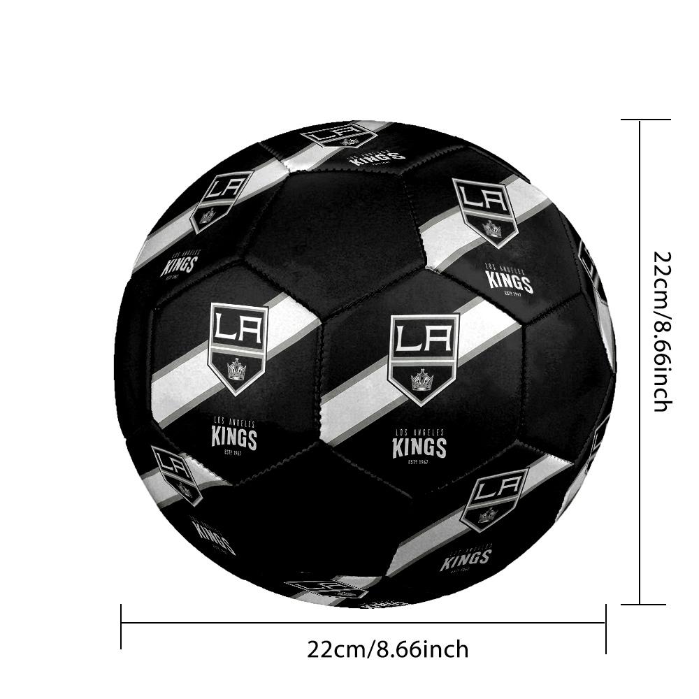 Los Angeles Kings Soccer Ball Colorful All Ages Machine Stitched PVC Competition Ready Durable High-Bounce.SIZE5